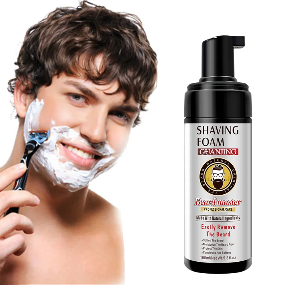 

OEM Private Label Shave Foam Gel Natural Cleaning Moisturizing Beard Shaving Foam For Men