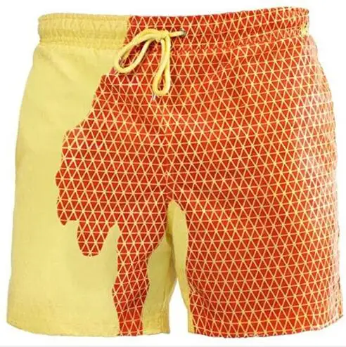 

Fashionable color changing men's magic shorts/color changing beach shorts quick-drying swimsuit pants