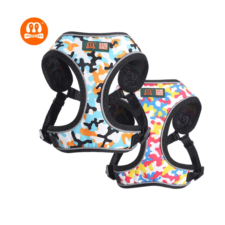 

Midepet pet supplier fashion no pull dog harness new designers dog harness pattern adjustable dog harness, Multi color,customized