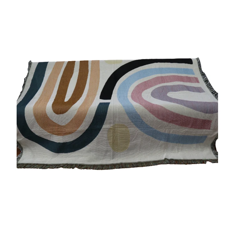 

Wholesale popular fashion personality creative sofa knitted blanket, Customized color