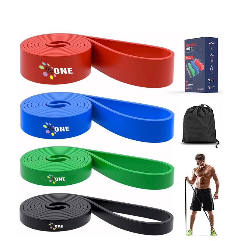 

A One Factory Wholesale Low Moq Latex Resistance Nude Fitness Custom Logo Hip Bands Set, Customized color