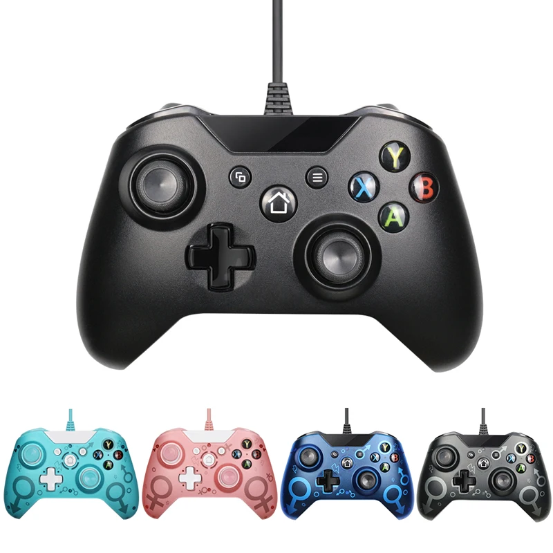 

For Windows PC Win7/8/10 Joystick USB Wired Controller Controle For Microsoft Xbox One Controller Gamepad For Xbox One, Blue/black/green/grey/pink