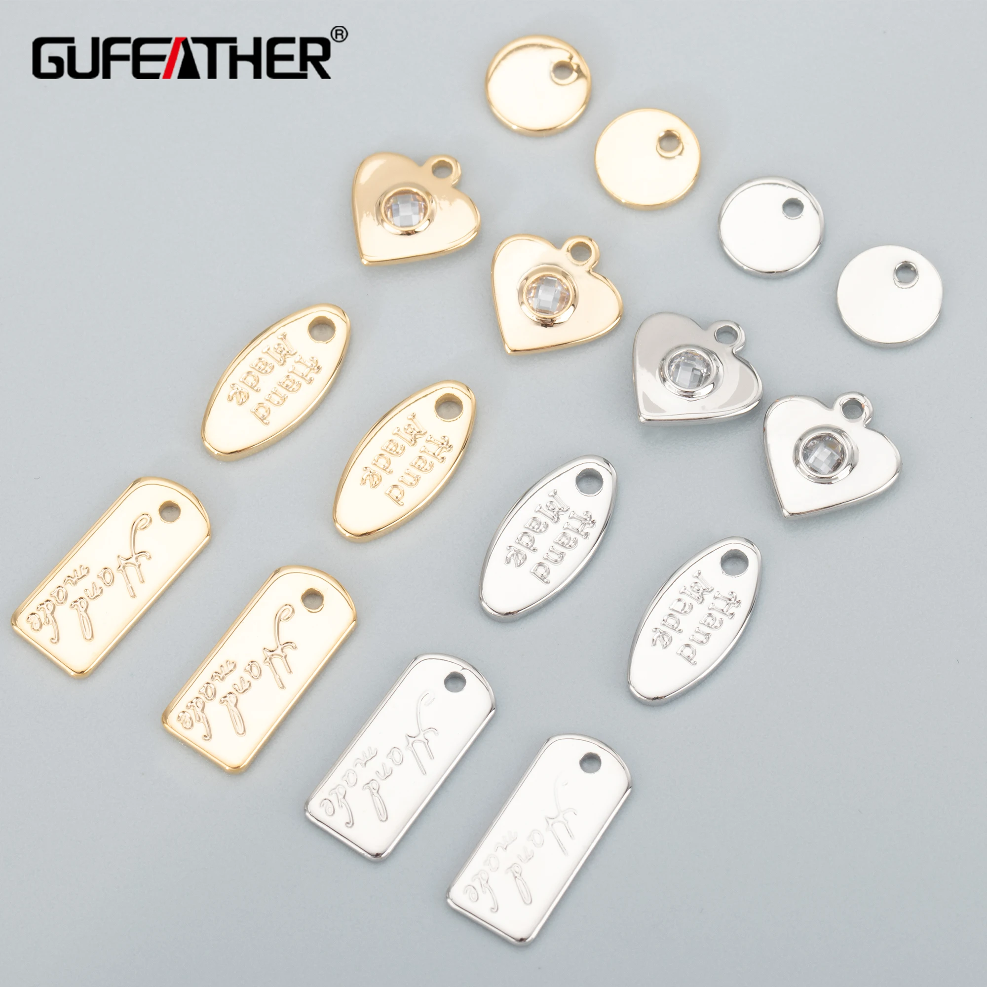 

M803 jewelry accessoriespass REACHnickel free18k gold rhodium plateddiy zircon pendants 20pcs/lot