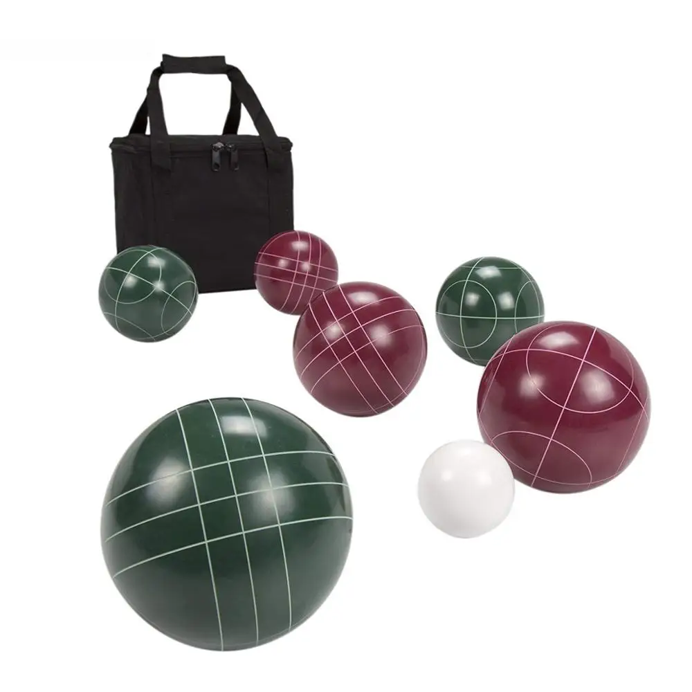 

Wholesale petanque games set raffa cross customized Resin leather boccia ball bocce balls