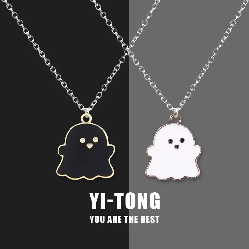 

Hot Selling Creative Personality Ghost Necklace Couple Item Girlfriend Pendant