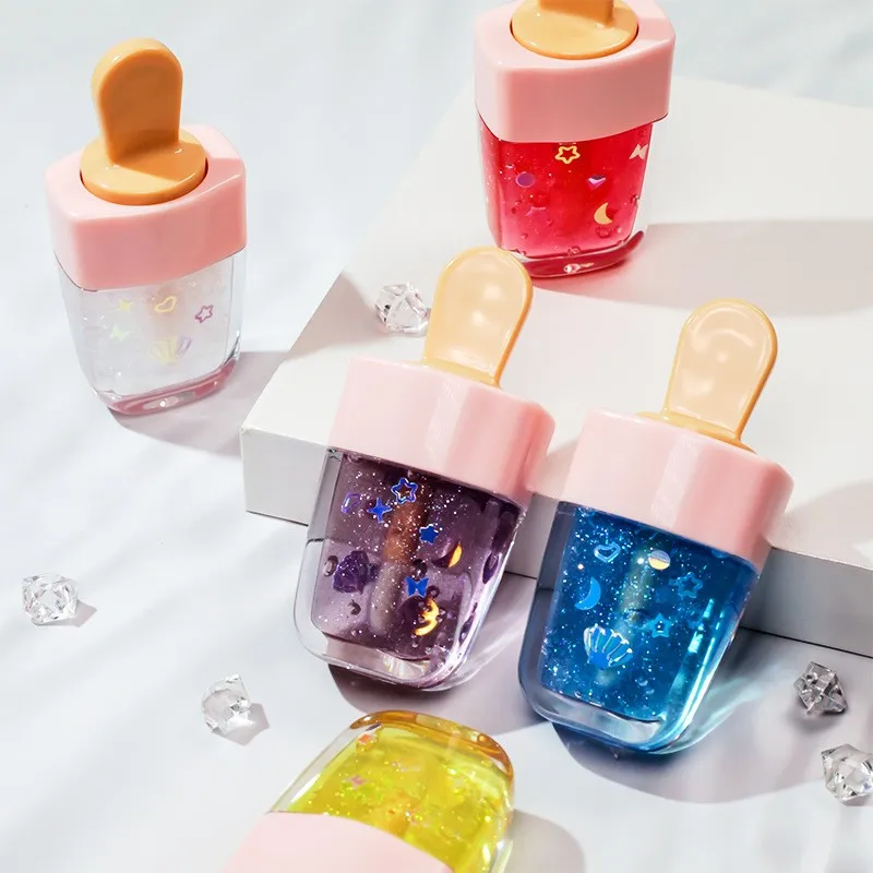 

professional clear ice cream lipgloss tubes lipgloss with private logo
