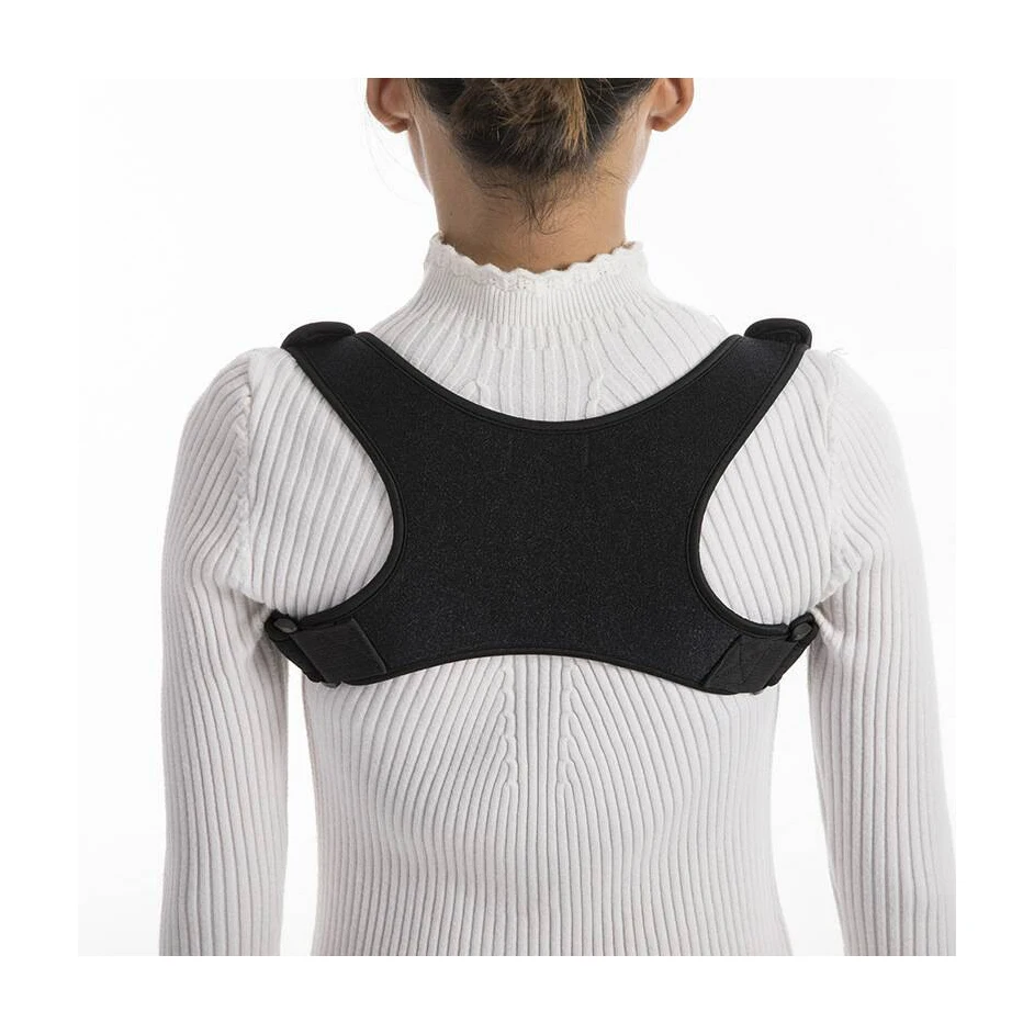 

Orthopedic Back Brace Adjustable De Smart Magnetic Kids Body Pain Relief Device Support Belt Posture Corrector for Men Women, Black