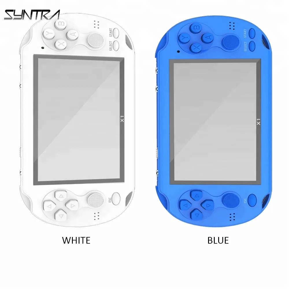 

Factory Directly Sale retrogame X1 portable video games With 10000 Built-in Games Handheld game player For Sale, Black / white/blue