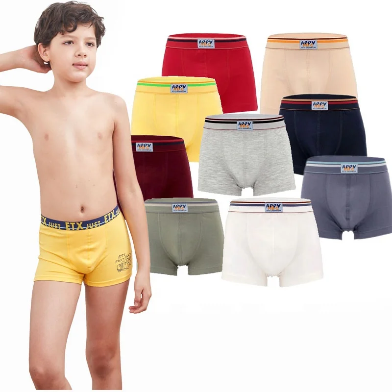 

Wholesale New Design Cute Child Underpants Boys Boxer Shorts, 9 colors , random packing 5 colors/a bag