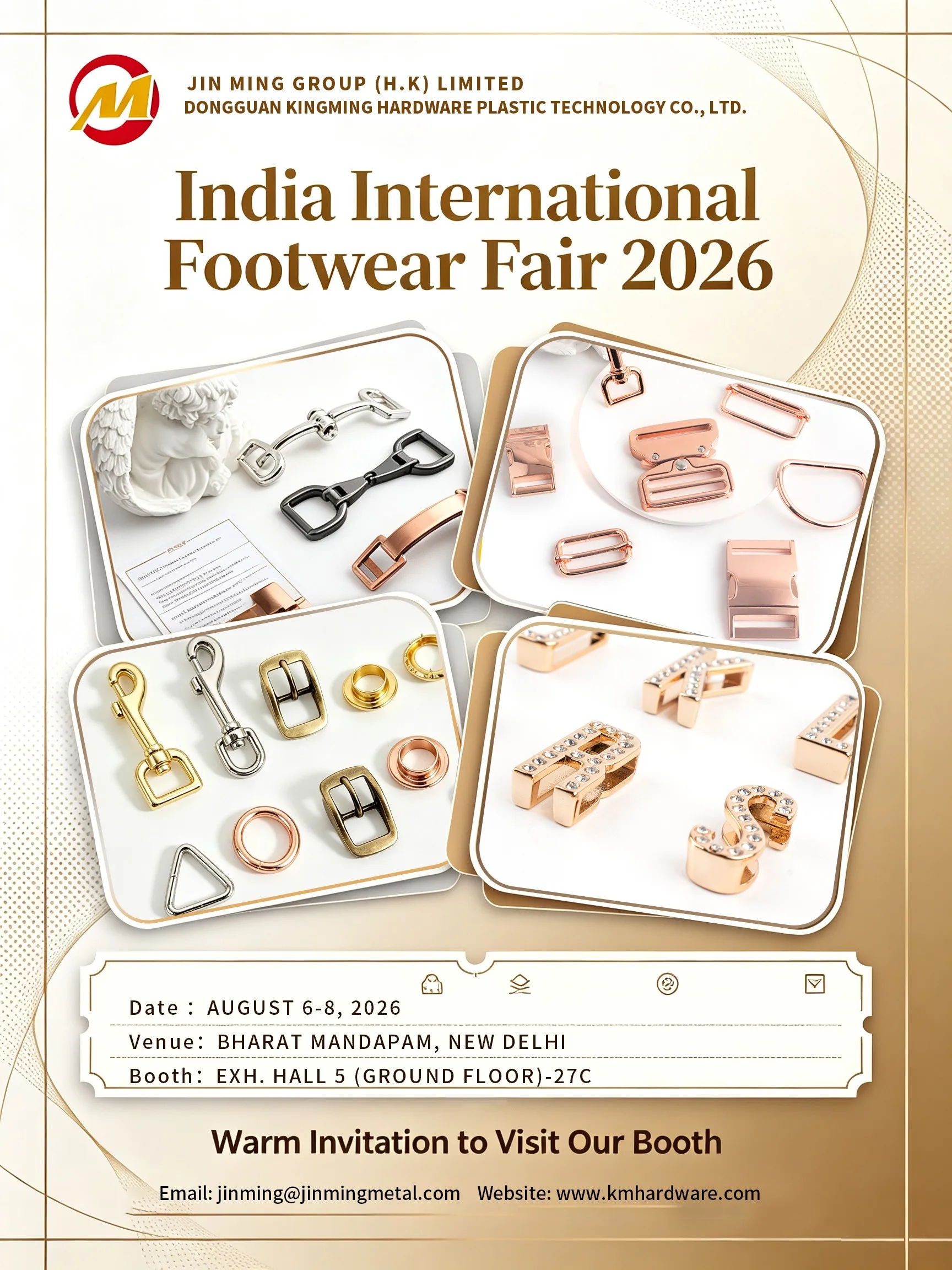 Kingming Hardware at IIFF India 2026: Booth Hall 5-27C - KingMing