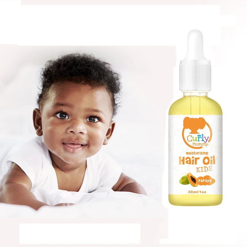 

CURLYMOMMY customize label baby hair growth oil for hair soft and silky growth and protect root