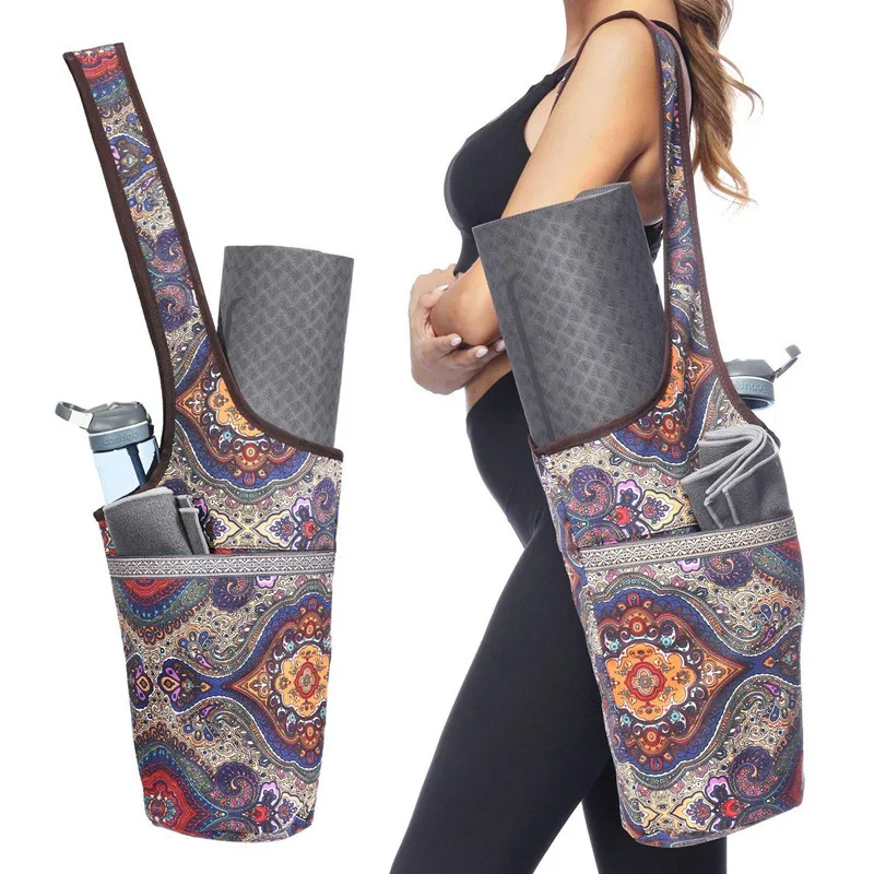 

Amazon top seller yoga mat backpack canvas organic yoga mat bag carrier bag custom printed, Color card