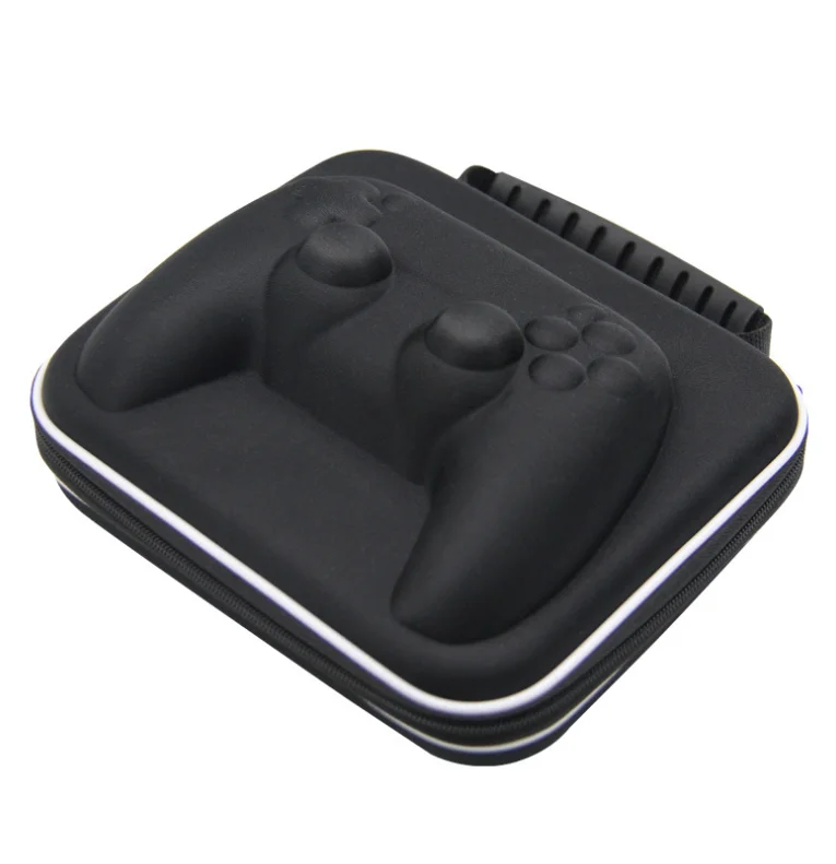 

New square storage protective bag for PS5 controller handbag shockproof and easy to carry, Black