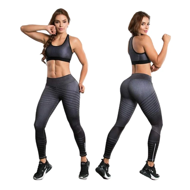 

Jean printed yoga 2021 Seamless 2 Piece Sets Sports Running Yoga Clothing Gym Fitness Wear High Waisted Workout Leggings Yoga Se