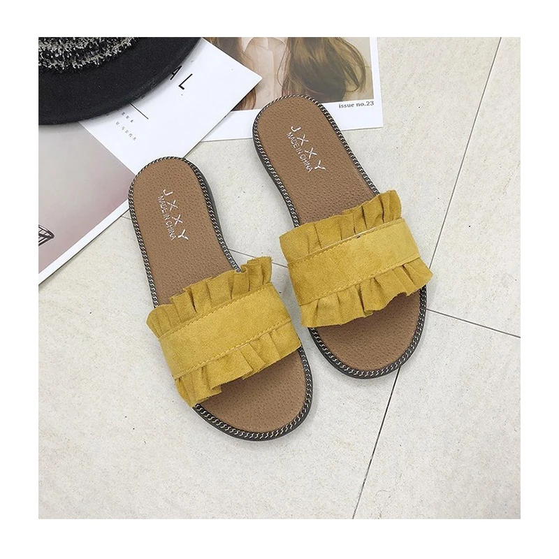 

Attractive Womens Summer Outdoor Casual Slipper Female Flat Slippers, As picture