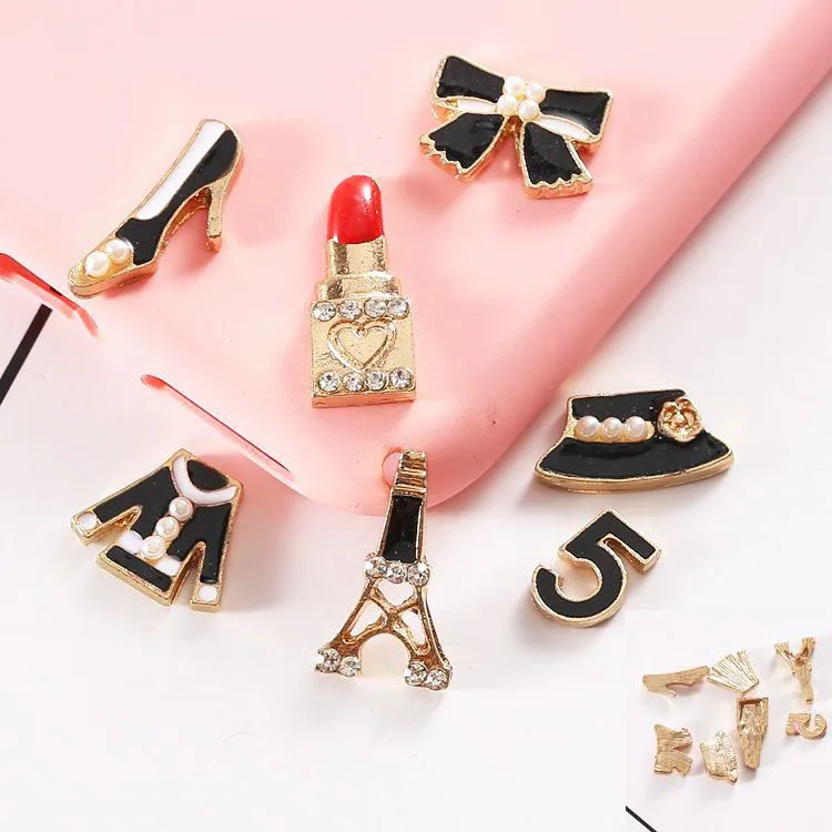 

Custom Designer Accessories Luxury Metal Food Letter Rhinestone Bling PVC Kids Lace Jbtz Shoe Charms For Croc, As picture