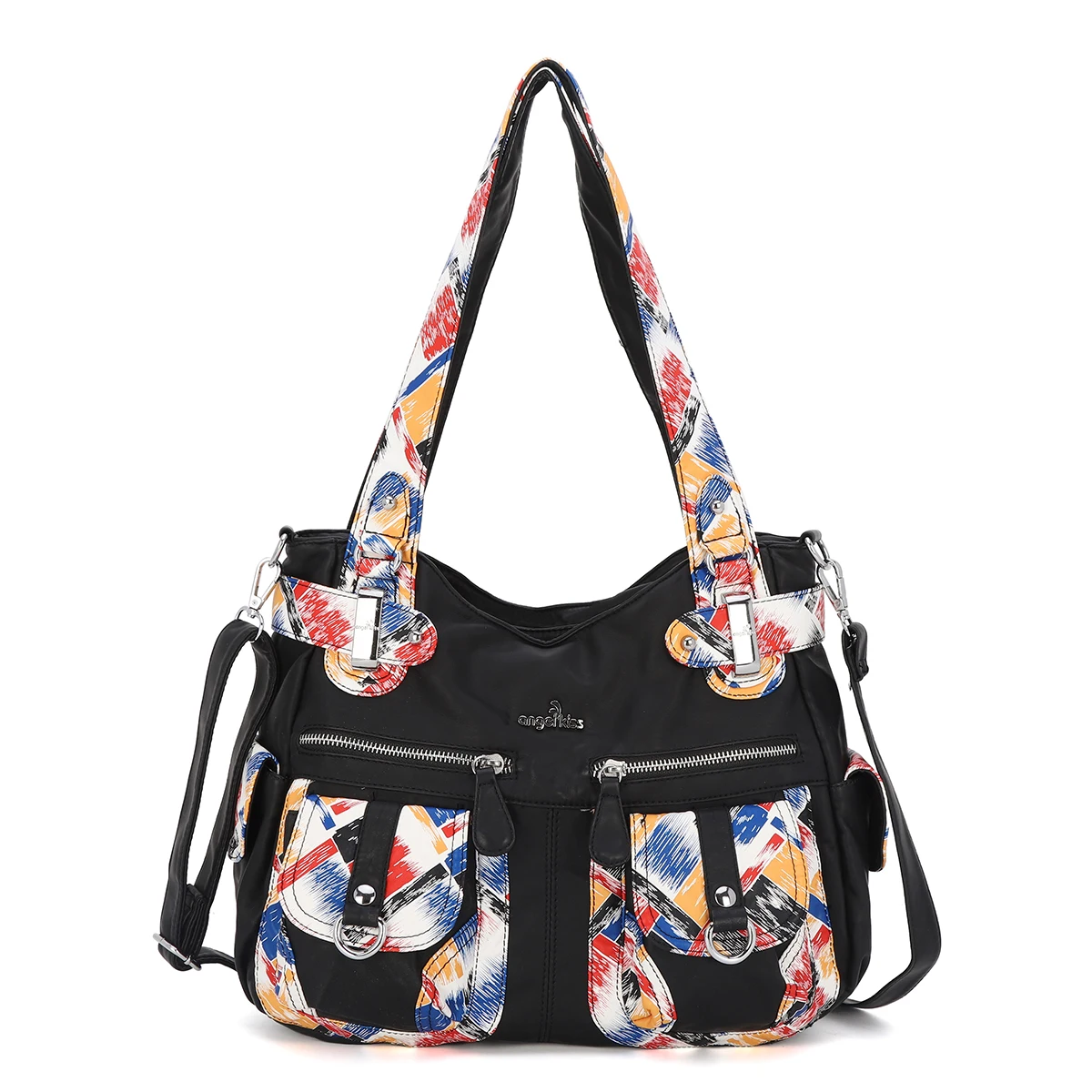 

Angelkiss Design Famous Brand Handbags for Women Shoulder Bag Pu Casual Tote Fashion Custom Polyester Outdoor CN;GUA Zipper 5pcs