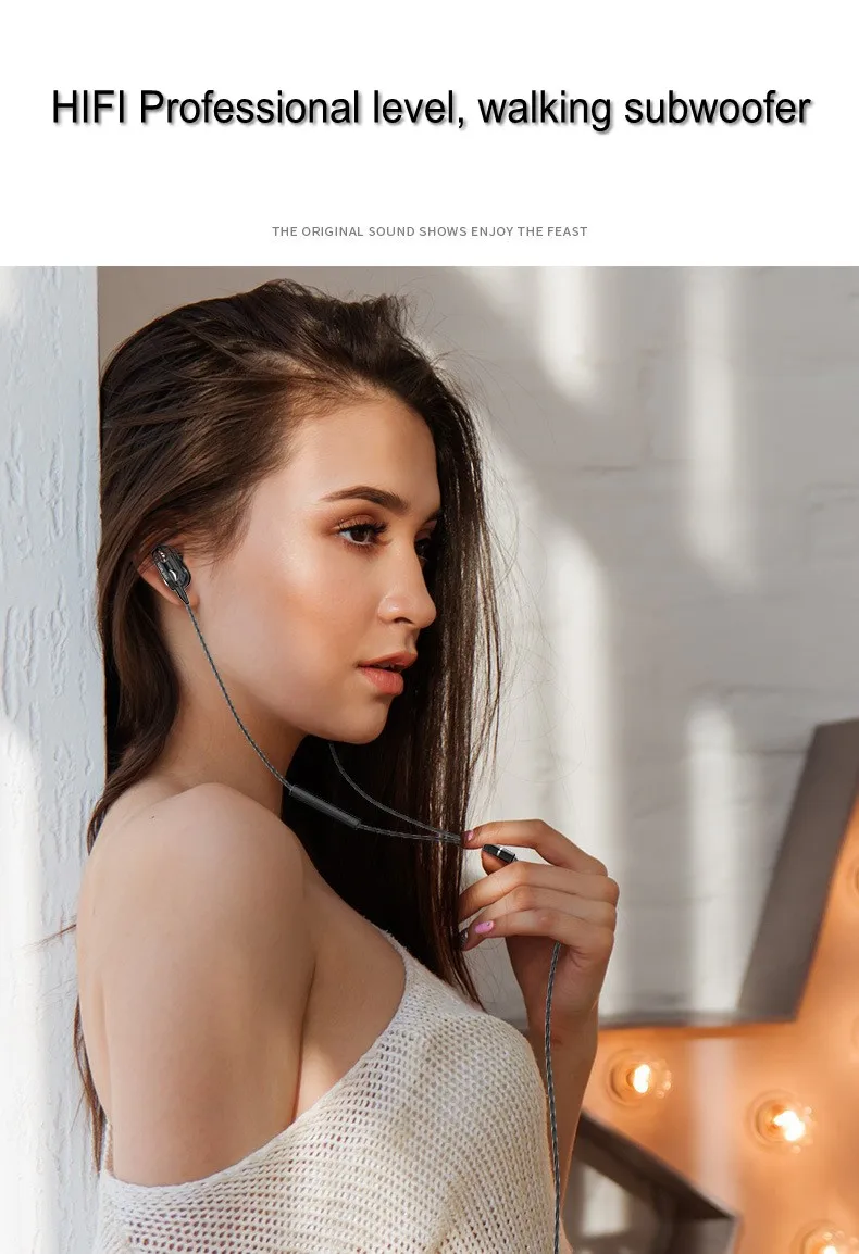 Patent Item Real Four Core Speakers In-ear Headset Music Earplugs Wired Earphones - ANKUX.COM