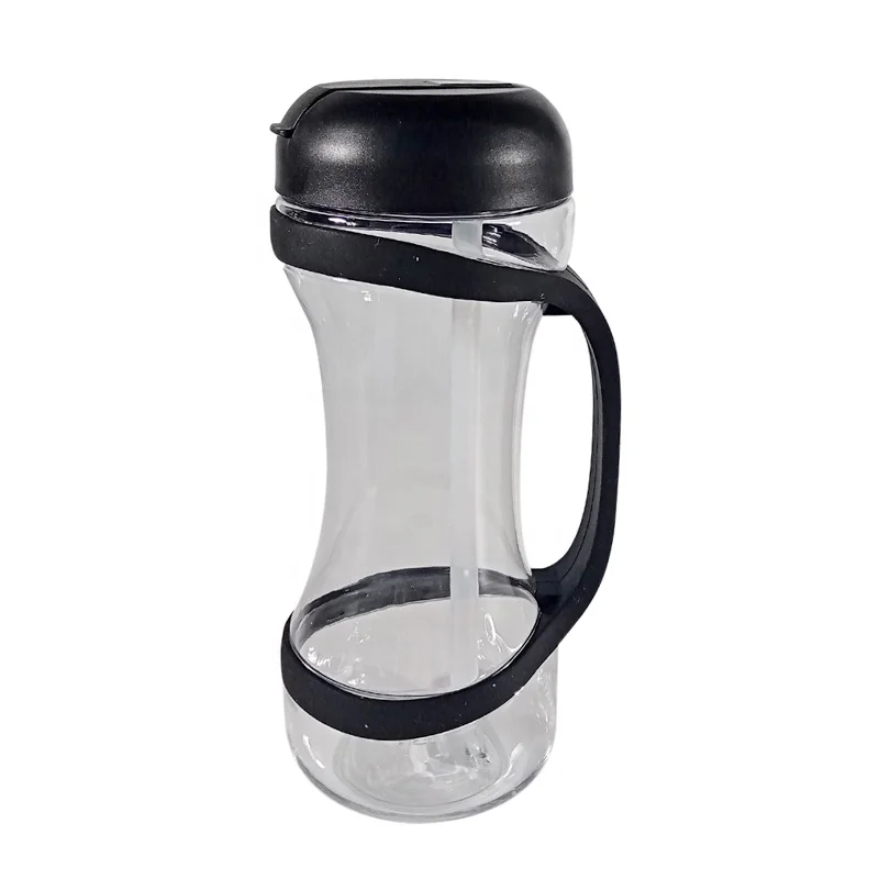 

LOW MOQ 680ML Gym Sports Plastic Dumbbell Tritan Hydration Bottle with Easy grip Handle