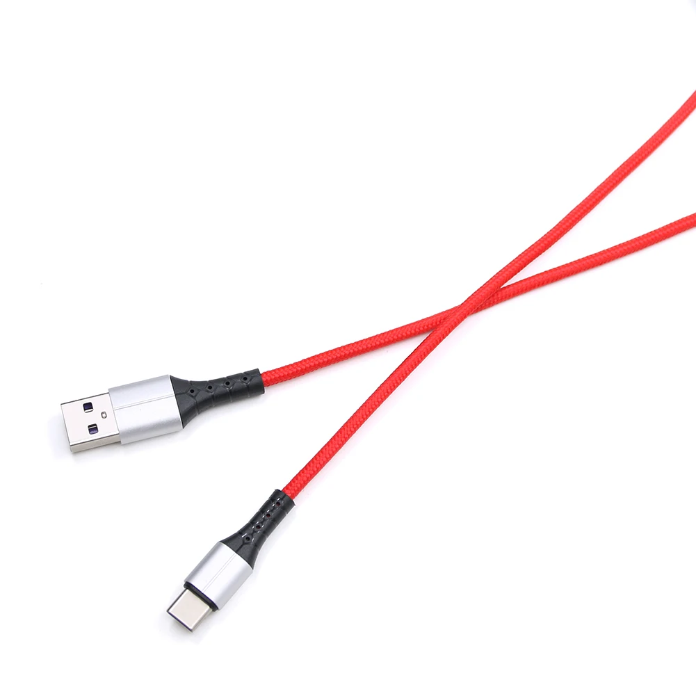 

Fast Charging USB Data Cable Nylon Original Charger for Iphone 12 USB Cable Type-c, Green, black, red