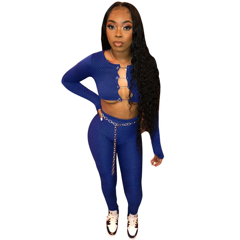 

FS3267A 2021 new style women clothing two piece pants set