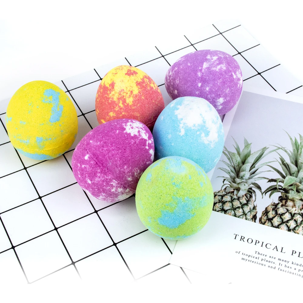 

Private Label Natural Organic Funny Egg Vegan Fizzy Bath Bombs With Unicorns Toys Inside For Kids, Blue, yellow, green, purple, ect.