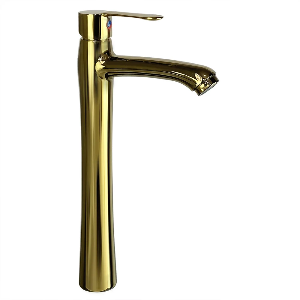 

MCBKRPDIO New Gold Single Handle Basin Faucets Cold Basin Sink Tap Water Kitchen Faucet Bathroom Accessories