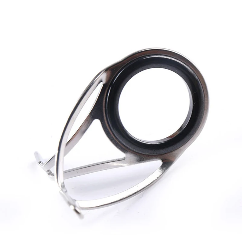

Fishing Rod Ceramic Guide Eye Double Leg Tackle Tool Accessory Fish Line Ring Stainless Steel, One color