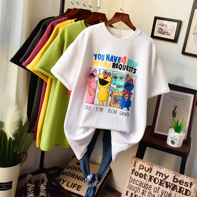 

Women's T-Shirt Wholesale cheap popular design of women's short sleeve cartoon chintz fashion girls T-shirt
