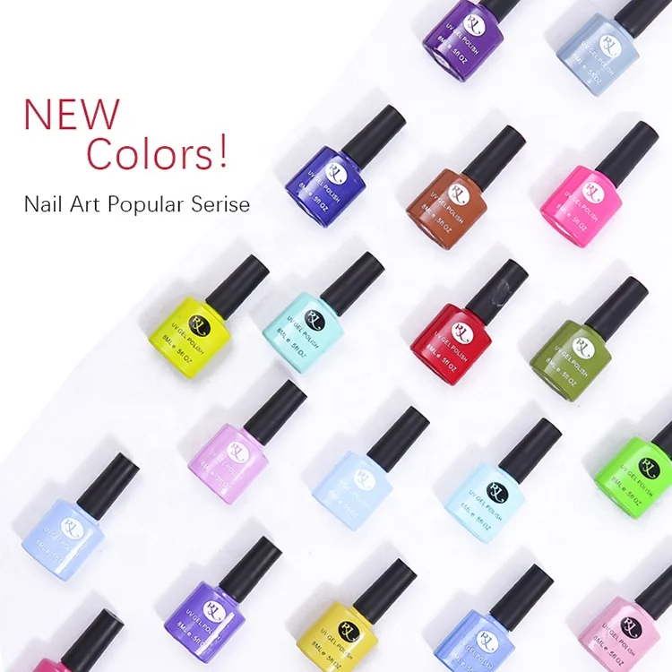 

OEM&ODM RJ Private Label Coat Color 8ML Soak-off Nail Polish Kit UV LED Gel Set, 186 colors