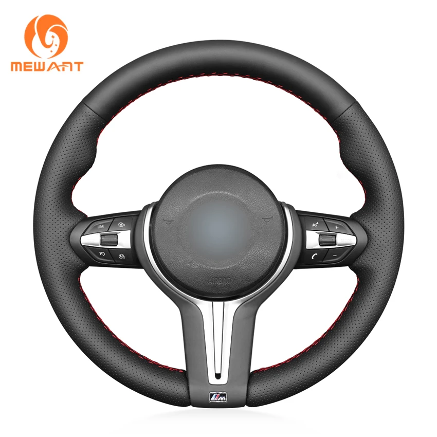 

Hand Sewing Artificial Leather Steering Wheel Cover for BMW M2 M3 M4 M5 M6 X5 M X6 M F87 F80 F82 F10 F06 F12 F13 F85 F86