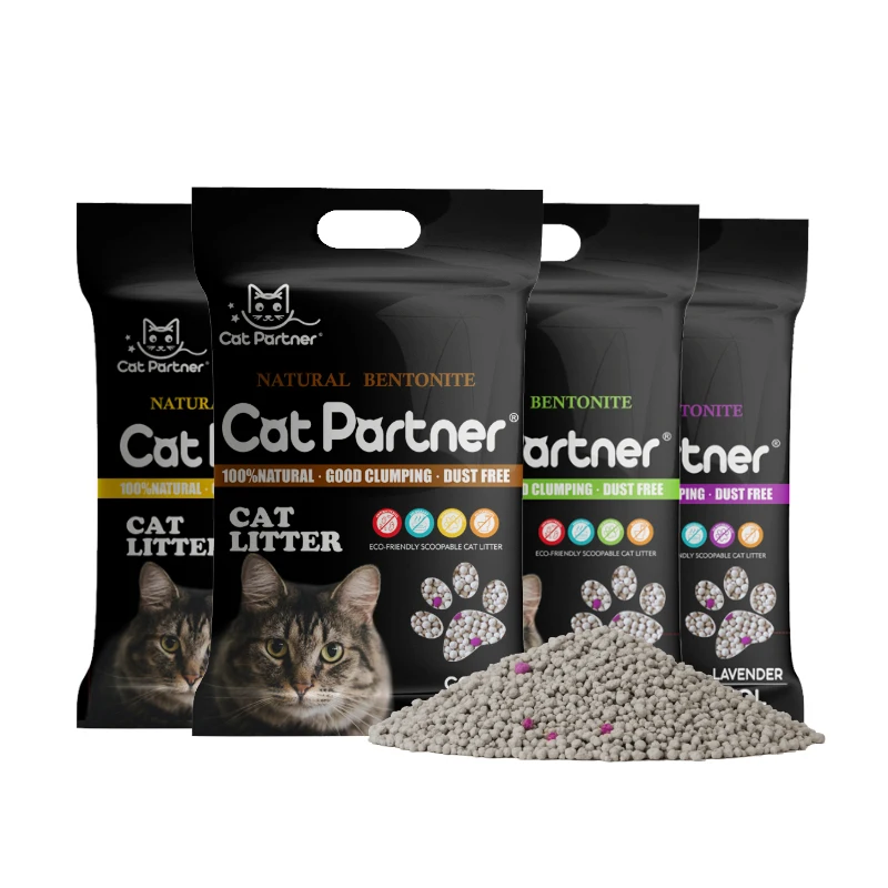 

Strong deodorant bentonite cat litter for pets, Pink