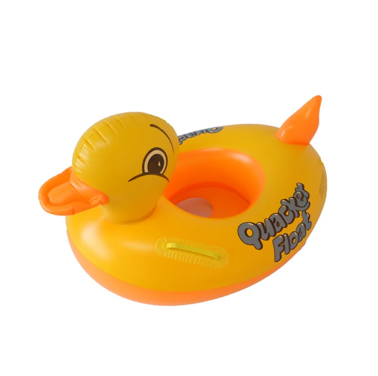 

Toddler Pool Floats Inflatable Kids Water Float Ring with Handle Safe Material and Soft Seat Duck Swimming Ring, As pic