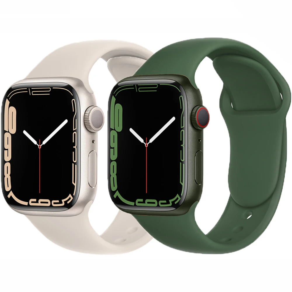 

Silicone Strap For Apple Watch 44mm 40mm 45mm Rubber belt Watchband bracelet Iwatch band 7 6 se 5 for Silicone Apple Watch Band, 63 colors