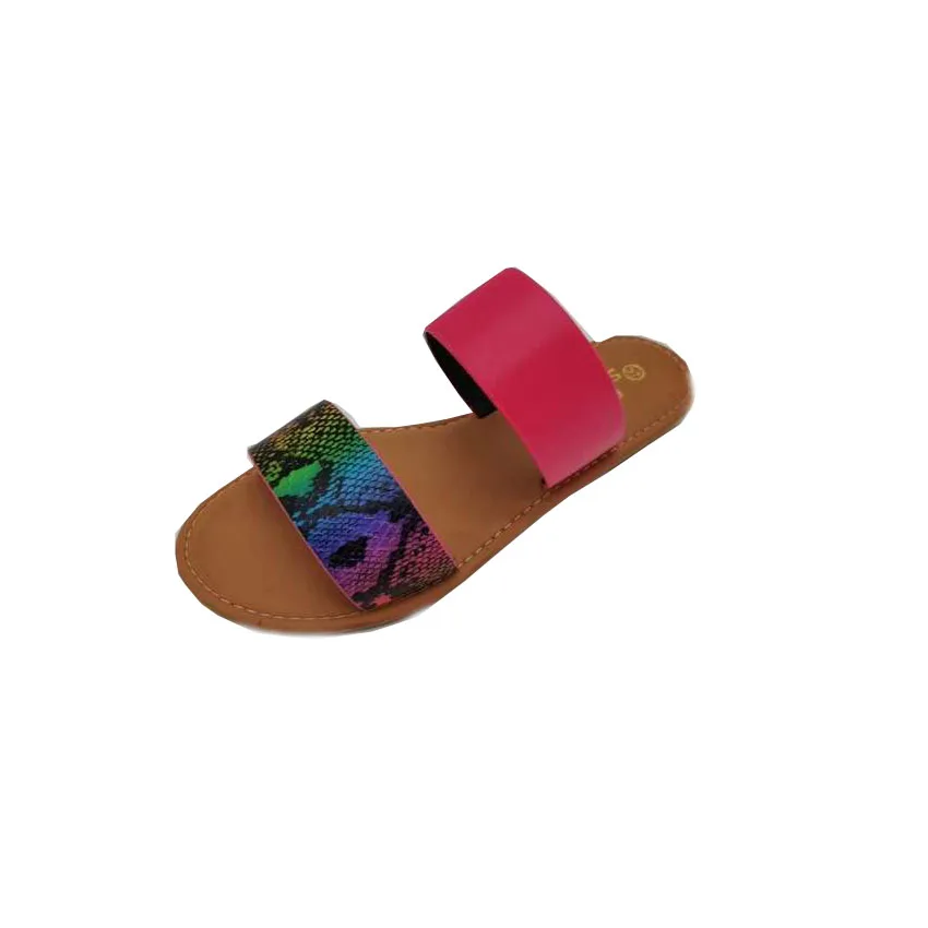 

Hot style female sandals Pvc rubber outsole slipper on the shoes female flat slippers manufacturers direct sale, As shown in figure