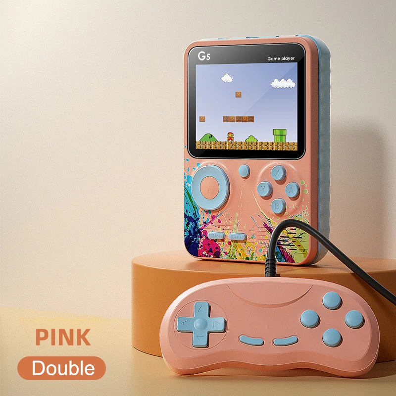 

2021 Colorful Mini Handheld Game Player Built-in 500 Classic Retro Games Portable Children's Video Game Console G5