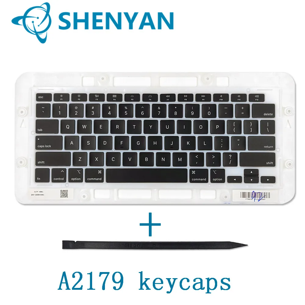 

Laptop Earyl 2020 A2179 Keycaps Keys key Cap Keyboard Caps For Macbook Air 13.3'' US UK Frencg Russian Key Caps AZERTY Keys, Black