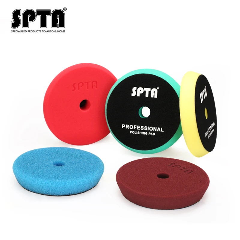 
SPTA 5 inch RO/DA Car Polishing Pads With Round Hole Buffing Pads For Car Care Car Detailing 