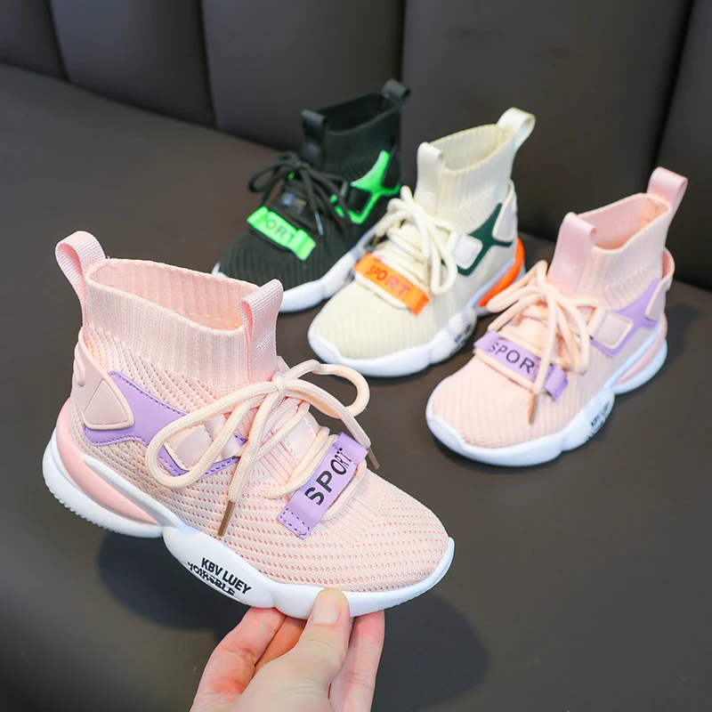 

Kid Running Sneakers children socks Shoes Tenis Infantil Boy Footwear Lightweight Breathable Girl Chaussure Enfant sneakers, Mix colour
