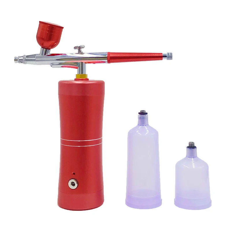 

Color painting air brush compressor nail airbrush machine for cake decorating, Red, pink, black can be customized