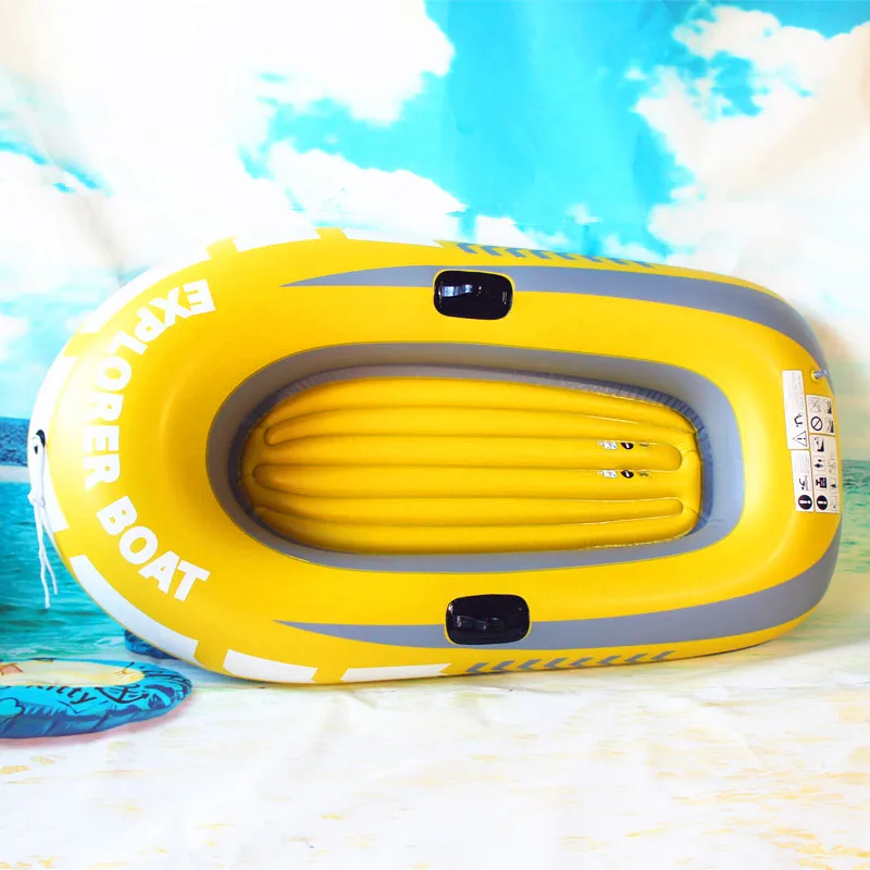 

2020 Hot Sale Safety Inflatable pvc Fishing Boat For Drifting And Fishing, Yellow