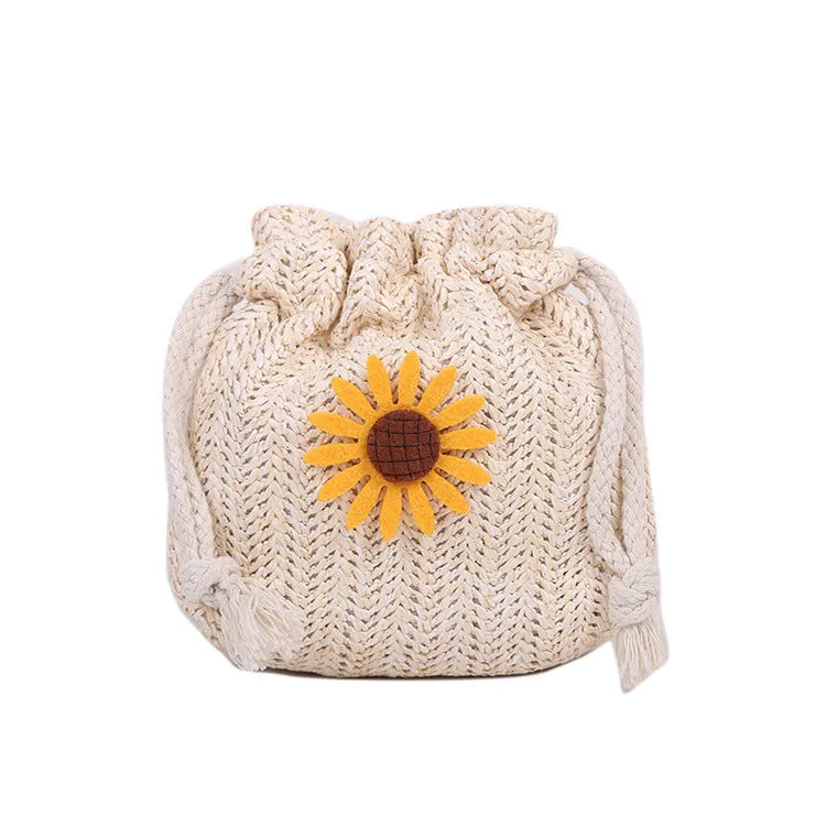 

SP795 2021 hot selling straw handbag shoulder drawstring bucket handbags for women, Picture shown