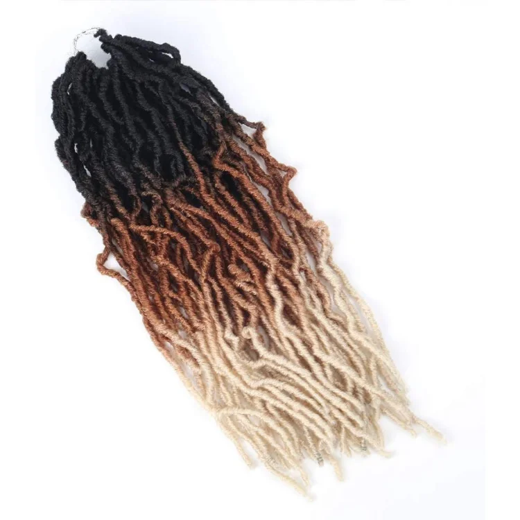 

21strands 18" 90g Faux Locs Crochet Braid Goddess 100% Premium Fiber Synthetic Hair Africa Root Nu Locs Crochet Hair Extensions