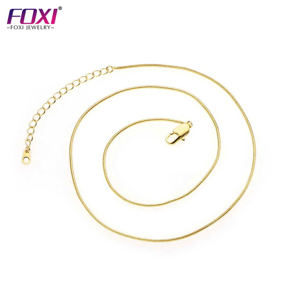 

Foxi round snake chain fashion jewelry 2022 wholesale women accessories