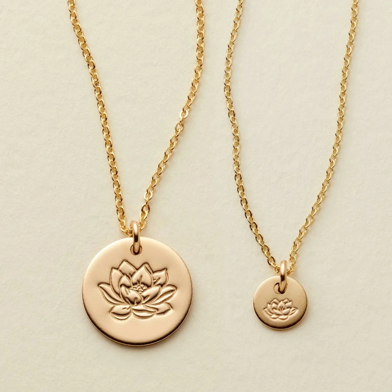 

Birth Flowers Necklace 12 Month Round Coin Necklace Gold Stainless Steel Pendant Necklace Women Jewelry Gift, Gold, silver, rose gold