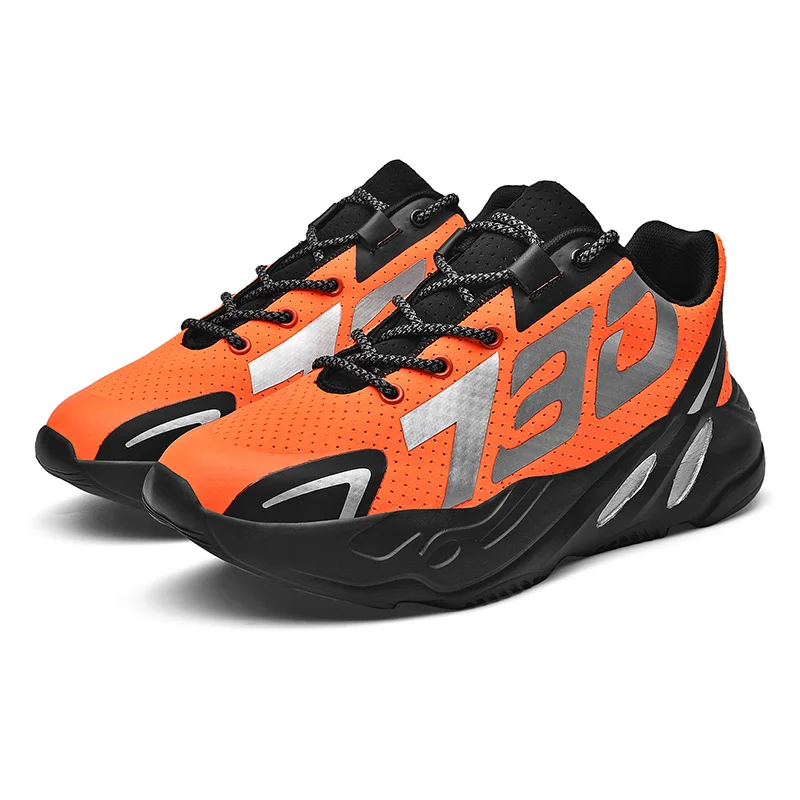 

2021 hotsale casual breathable fashion running sports famaous brand shoes 730 orange, Black/white