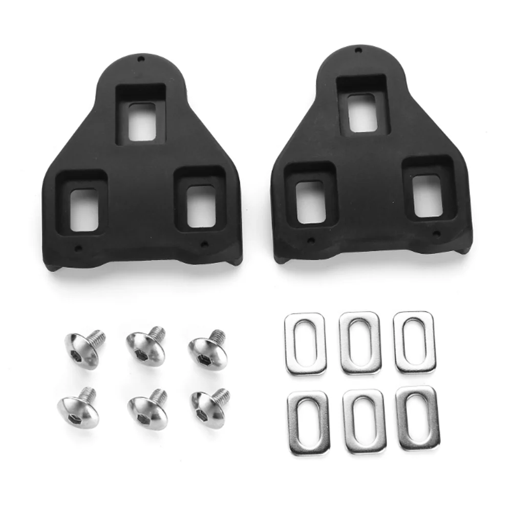 

Dynamic mountain bike self-locking pedal cleats compatible with LOOK DELTA SCHWINN, Black