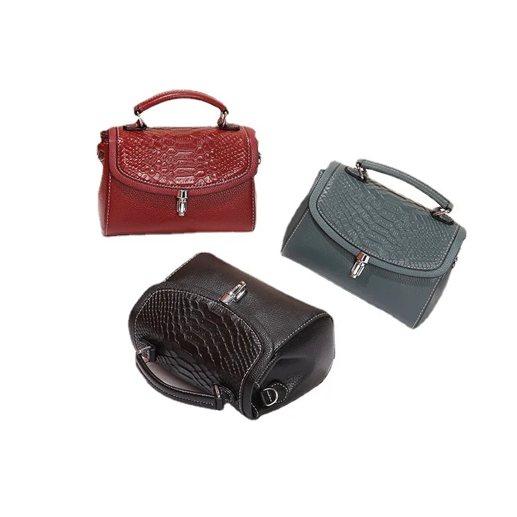 

Genuine leather mini cross-body bag Lady fashion bag MD5-145, 3 colors