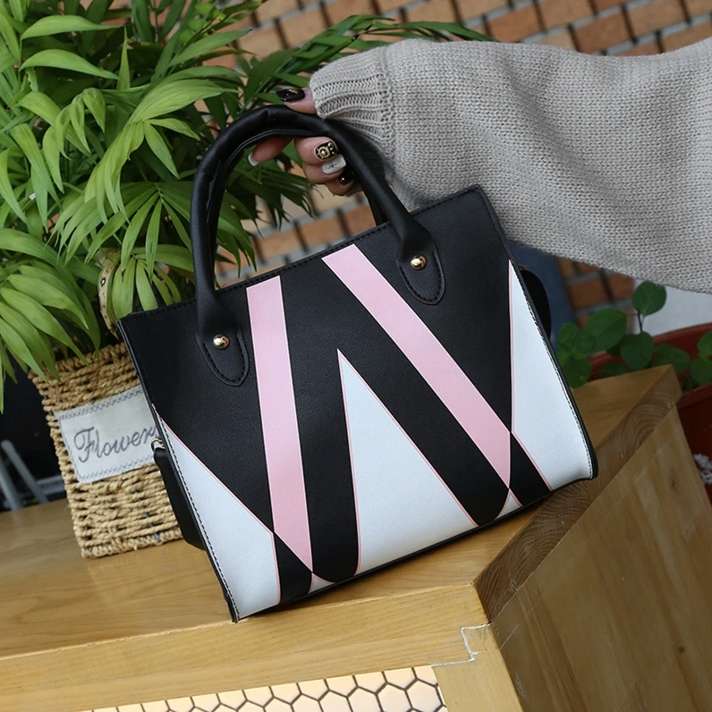 

XP1574 new big bag fashion shoulder messenger handbag printing handbags
