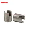 302 stainless steel self tapping thread insert with two slots
